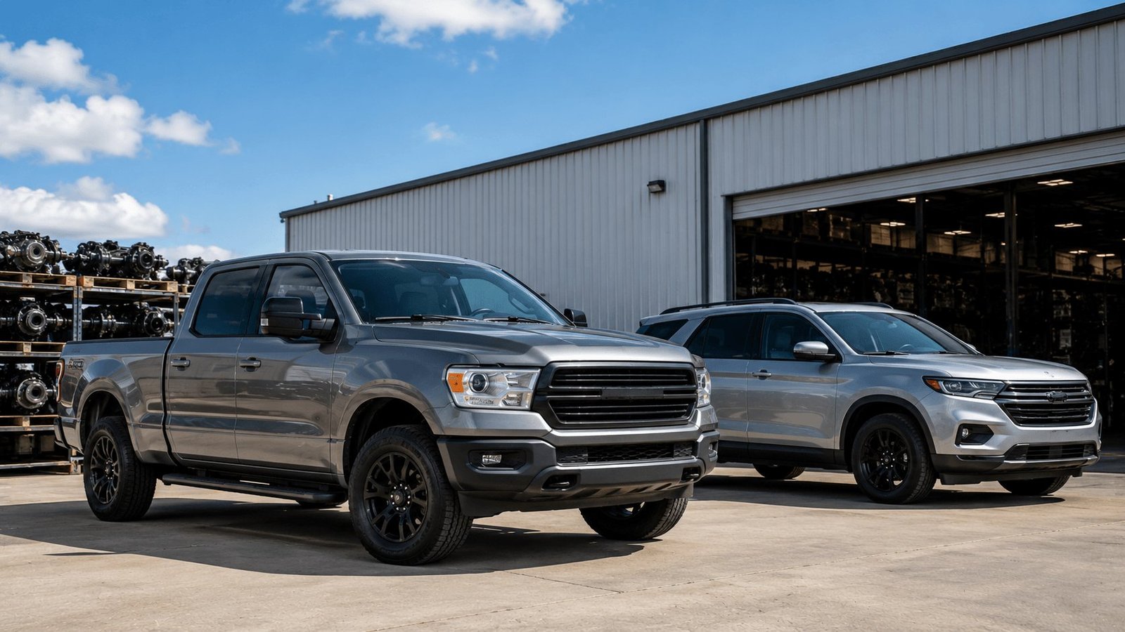 Axle assembly and differential for trucks and SUVs